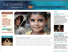 Tablet Screenshot of caledoniafoundation.com.au